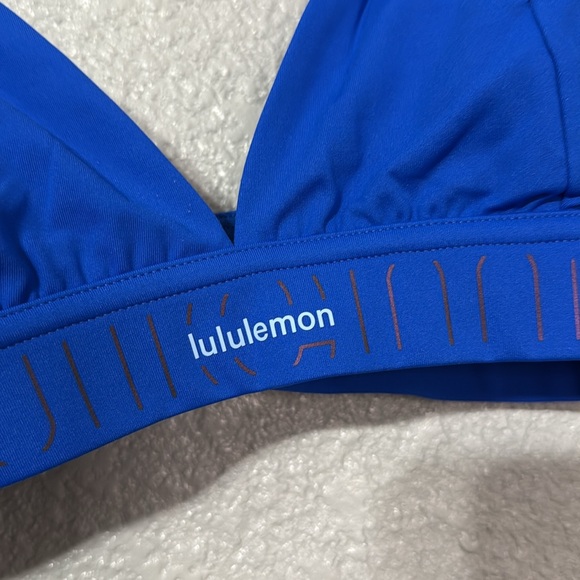 lululemon license to train triangle bra A/B cup *logo size 10 in blazer blue - Picture 5 of 9